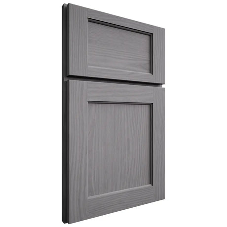 Shiloh Cabinetry Full Overlay Square Flat White Oak Plain Cut Sterling Door