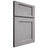 Shiloh Cabinetry Full Overlay Square Flat White Oak Plain Cut Stratus Door