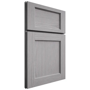 Shiloh Cabinetry Full Overlay Square Flat White Oak Plain Cut Stratus Door