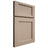 Shiloh Cabinetry Full Overlay Square Flat White Oak Plain Cut Straw Door
