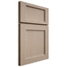Shiloh Cabinetry Full Overlay Square Flat White Oak Plain Cut Straw Door