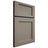 Shiloh Cabinetry Full Overlay Square Flat White Oak Plain Cut Thyme Door