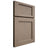 Shiloh Cabinetry Full Overlay Square Flat White Oak Quarter Sawn Almond Door