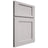 Shiloh Cabinetry Full Overlay Square Flat White Oak Rift Cut Cotton Door