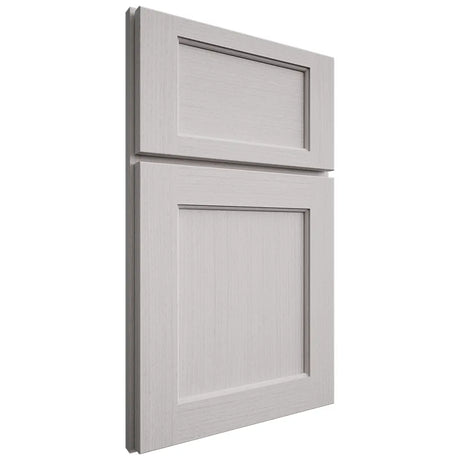 Shiloh Cabinetry Full Overlay Square Flat White Oak Rift Cut Cotton Door