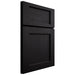Shiloh Cabinetry Full Overlay Square Flat White Oak Rift Cut Ink Door