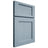 Shiloh Cabinetry Full Overlay Square Flat White Oak Rift Cut Sky Door