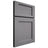 Shiloh Cabinetry Full Overlay Square Flat White Oak Rift Cut Sterling Door