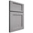 Shiloh Cabinetry Full Overlay Square Flat White Oak Rift Cut Stratus Door