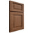 Shiloh Cabinetry Full Overlay Square Raised Alder Plain Cut Cola Door
