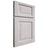 Shiloh Cabinetry Full Overlay Square Raised Alder Plain Cut Cotton Door