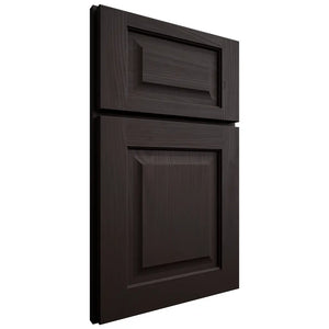 Shiloh Cabinetry Full Overlay Square Raised Alder Plain Cut Espresso Door