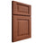 Shiloh Cabinetry Full Overlay Square Raised Alder Plain Cut Sierra Door