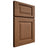 Shiloh Cabinetry Full Overlay Square Raised Alder Plain Cut Walnut Door