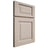 Shiloh Cabinetry Full Overlay Square Raised Alder Plain Cut White Sands Door