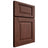 Shiloh Cabinetry Full Overlay Square Raised Cherry Plain Cut Bourbon Door