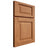 Shiloh Cabinetry Full Overlay Square Raised Cherry Plain Cut Medium Door