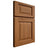 Shiloh Cabinetry Full Overlay Square Raised Hickory Plain Cut Chestnut Door