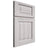 Shiloh Cabinetry Full Overlay Square Raised Hickory Plain Cut Cotton Door