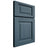 Shiloh Cabinetry Full Overlay Square Raised Hickory Plain Cut Hudson Door