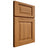 Shiloh Cabinetry Full Overlay Square Raised Hickory Plain Cut Medium Door