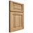 Shiloh Cabinetry Full Overlay Square Raised Hickory Plain Cut Natural Door