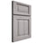 Shiloh Cabinetry Full Overlay Square Raised Hickory Plain Cut Stratus Door