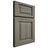Shiloh Cabinetry Full Overlay Square Raised Hickory Plain Cut Thyme Door