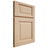Shiloh Cabinetry Full Overlay Square Raised Maple Plain Cut Natural Door