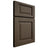 Shiloh Cabinetry Full Overlay Square Raised Maple Plain Cut Perfect Brown Door