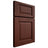 Shiloh Cabinetry Full Overlay Square Raised Maple Plain Cut Sable Door