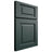 Shiloh Cabinetry Full Overlay Square Raised Paintable Billiard Green Door