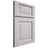 Shiloh Cabinetry Full Overlay Square Raised Paintable Light French Gray Door