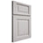 Shiloh Cabinetry Full Overlay Square Raised Paintable Mindful Gray Door