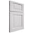 Shiloh Cabinetry Full Overlay Square Raised Paintable Pure White Door