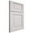 Shiloh Cabinetry Full Overlay Square Raised Paintable Soft White Door