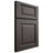 Shiloh Cabinetry Full Overlay Square Raised Paintable Urbane Bronze Door