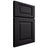 Shiloh Cabinetry Full Overlay Square Raised Poplar Plain Cut Harbor Door