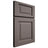 Shiloh Cabinetry Full Overlay Square Raised Poplar Plain Cut Heatherstone Door