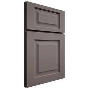 Shiloh Cabinetry Full Overlay Square Raised Poplar Plain Cut Heatherstone Door