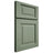 Shiloh Cabinetry Full Overlay Square Raised Poplar Plain Cut Moss Door