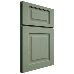 Shiloh Cabinetry Full Overlay Square Raised Poplar Plain Cut Moss Door
