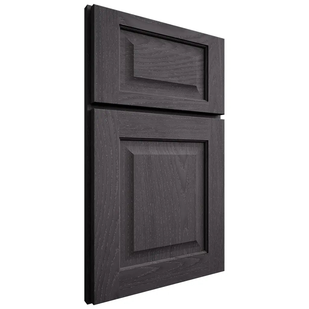 Shiloh Cabinetry Full Overlay Square Raised Red Oak Plain Cut Harbor Door