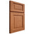 Shiloh Cabinetry Full Overlay Square Raised Red Oak Plain Cut Harvest Door