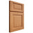 Shiloh Cabinetry Full Overlay Square Raised Red Oak Plain Cut Medium Door