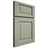 Shiloh Cabinetry Full Overlay Square Raised Red Oak Plain Cut Moss Door