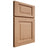 Shiloh Cabinetry Full Overlay Square Raised Red Oak Plain Cut Natural Door
