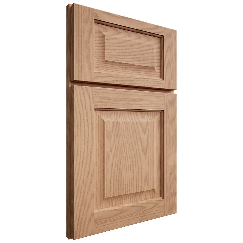 Shiloh Cabinetry Full Overlay Square Raised Red Oak Plain Cut Natural Door