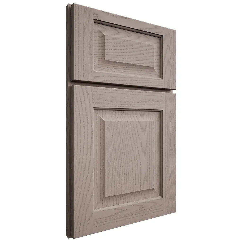 Shiloh Cabinetry Full Overlay Square Raised Red Oak Plain Cut Sterling Door