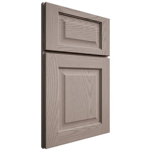 Shiloh Cabinetry Full Overlay Square Raised Red Oak Plain Cut Sterling Door